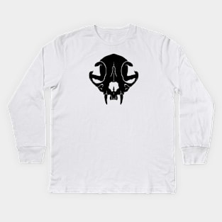 Cat Skull Kids Long Sleeve T-Shirt